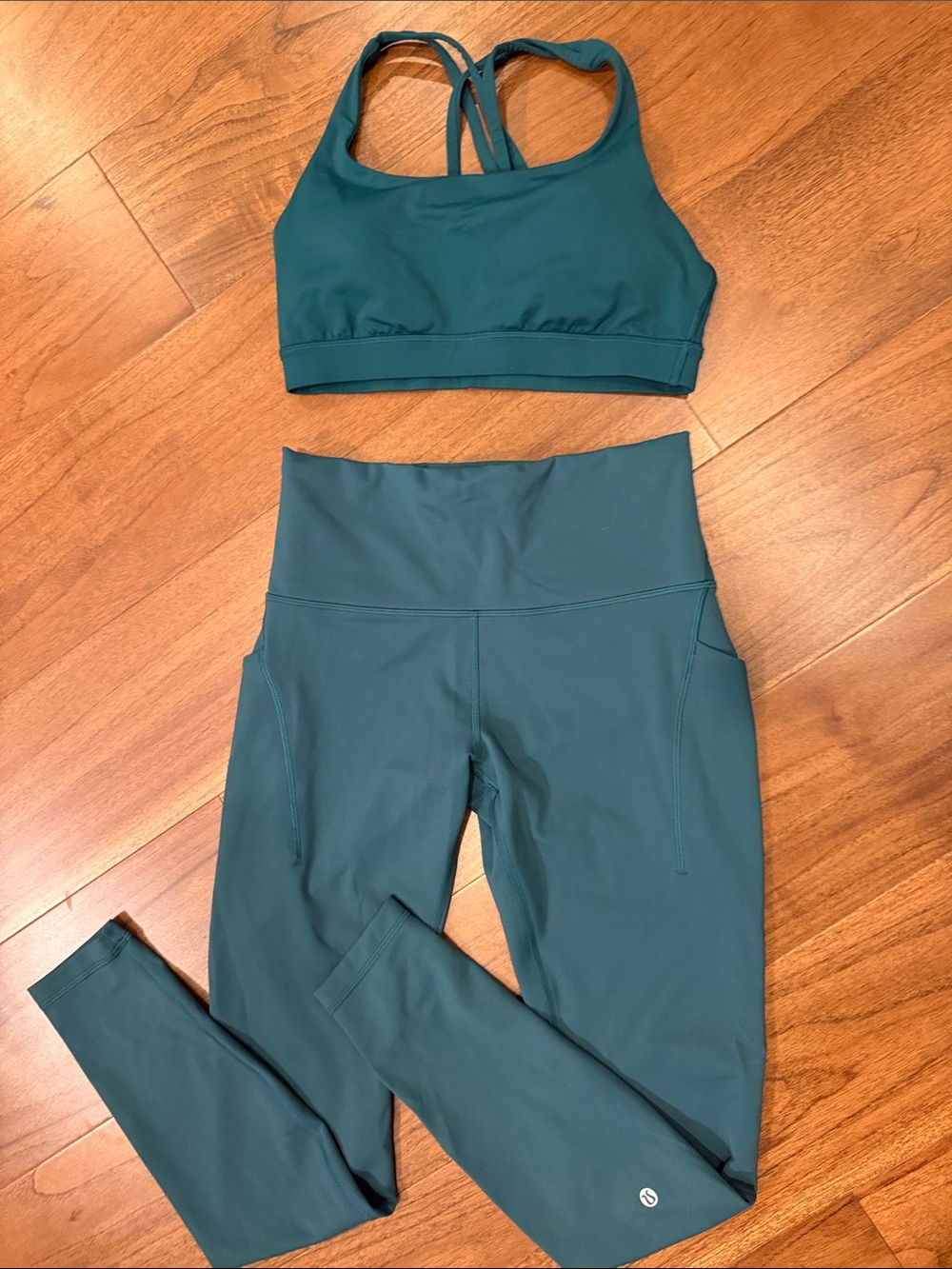 lululemon Teal Active High-Waist Leggings